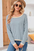 'Jolene' Striped Drop Shoulder T-Shirt - Celes Fashion